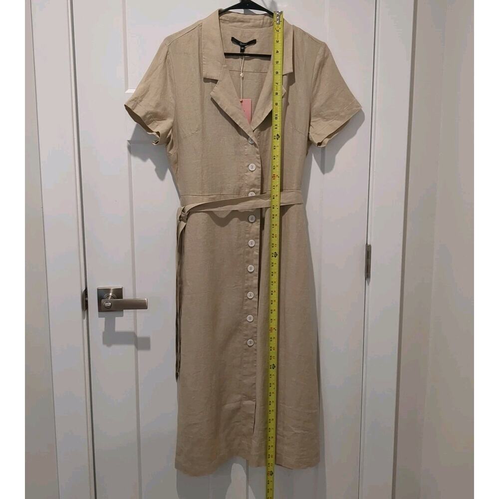 Quince Women’s 100% Linen Short Sleeve Shirt Dress Size Medium NWT - Picture 9 of 14